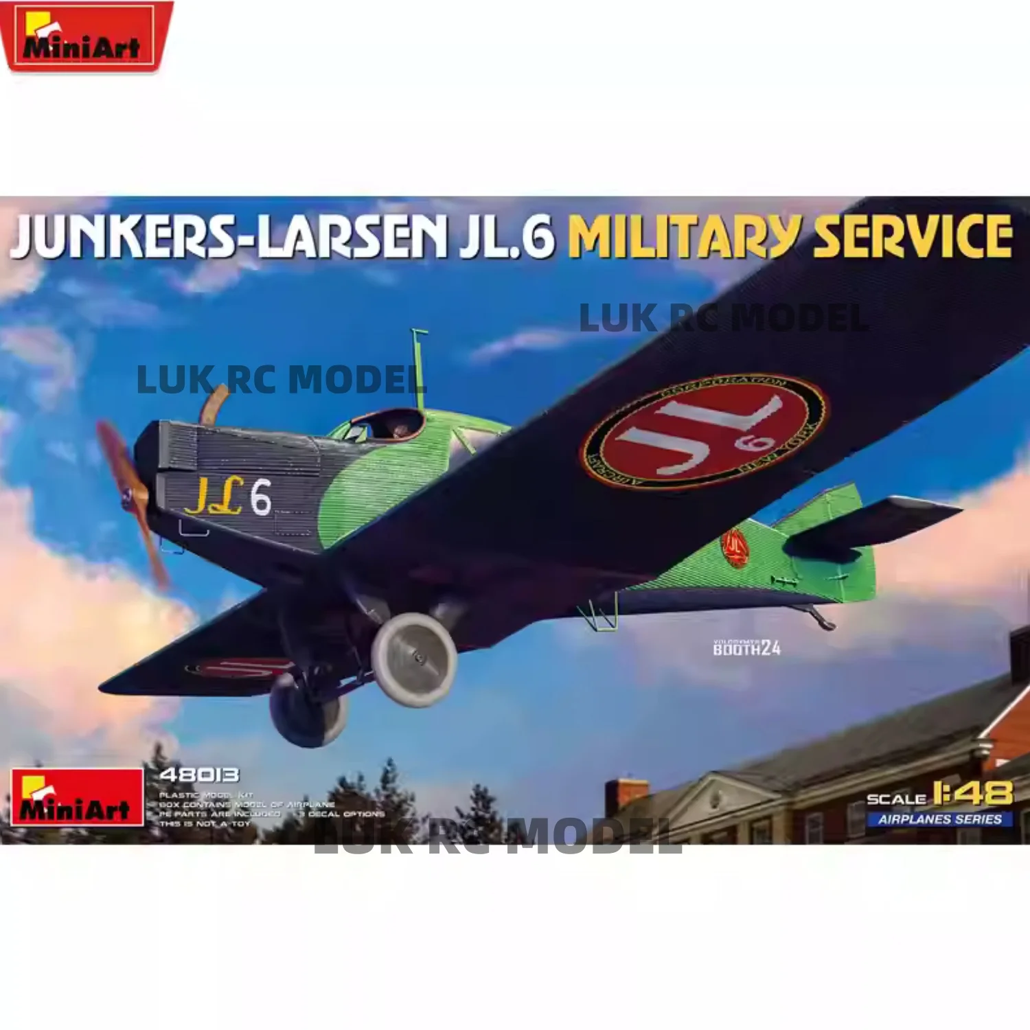 Miniart 1/48 Junkers-J Larsen JL.6 Aereo - Versione Militare 48013 Modello Di Montaggio Scena In Miniatura Modello Statico Giocattolo Educativo-image
