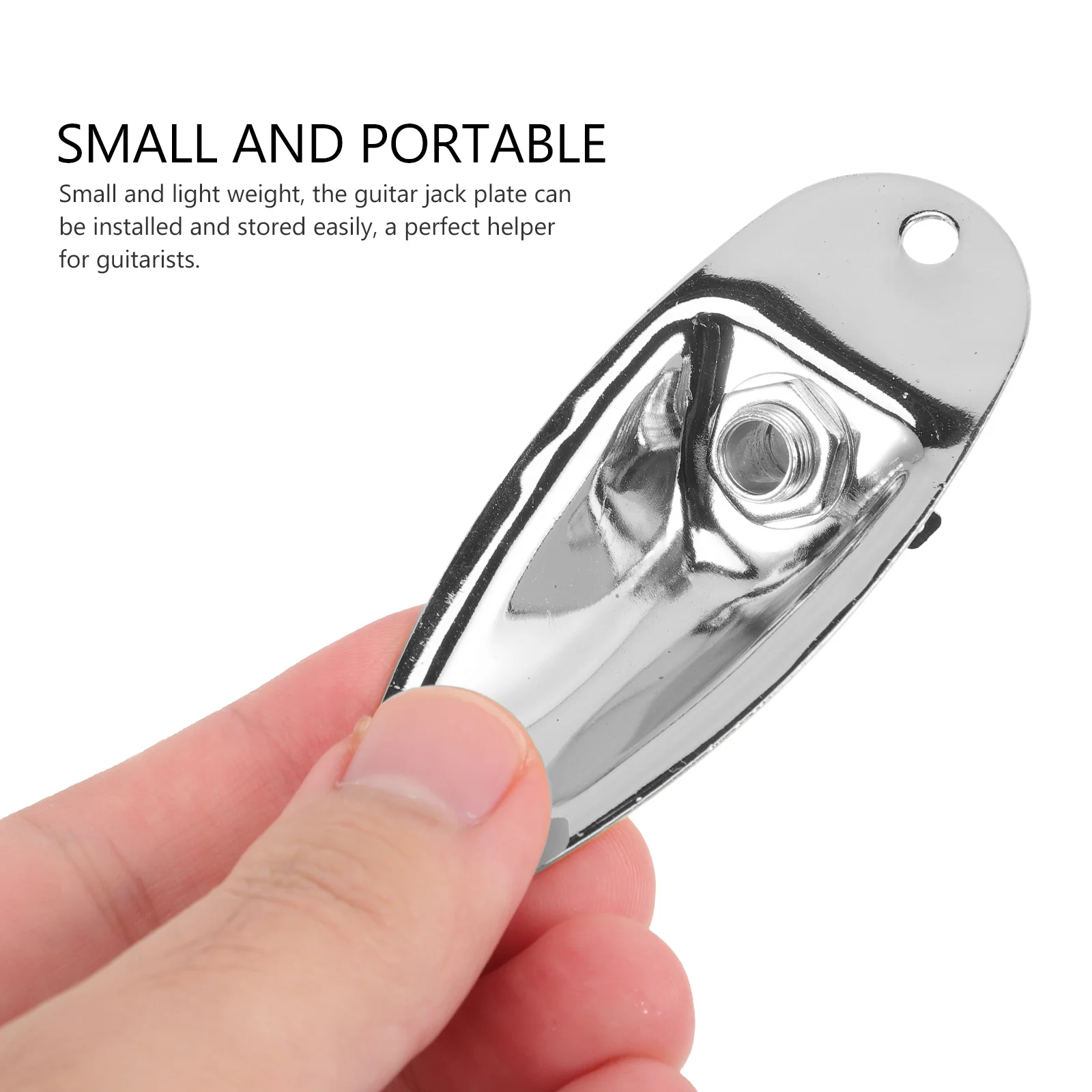 

Guitar Jack Plate Durable Metal Jacks Easy Installation Professional Replacement for Electric Guitars and Basses Long Lasting