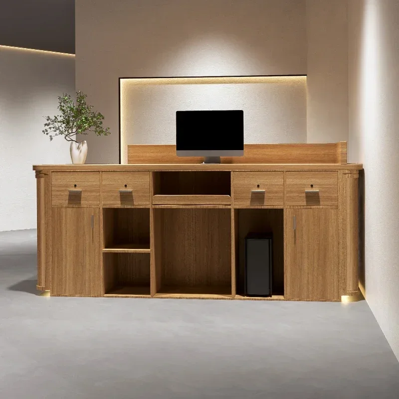 Beauty Center Reception Luxury Receiption Desk Help Executive Office Furniture Reseption Elegant Minimalist Aesthetic Decor Bar