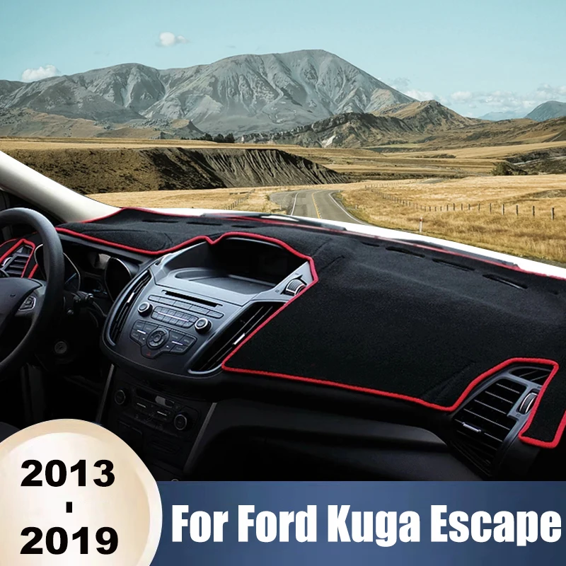 

Для Ford Kuga 2 MK2 Escape 2013 2014 2015 2016 2017 2018 2019 Чехол на приборную панель автомобиля Коврик для приборной панели Солнцезащитный козырек Нескользящая накладка Аксессуары