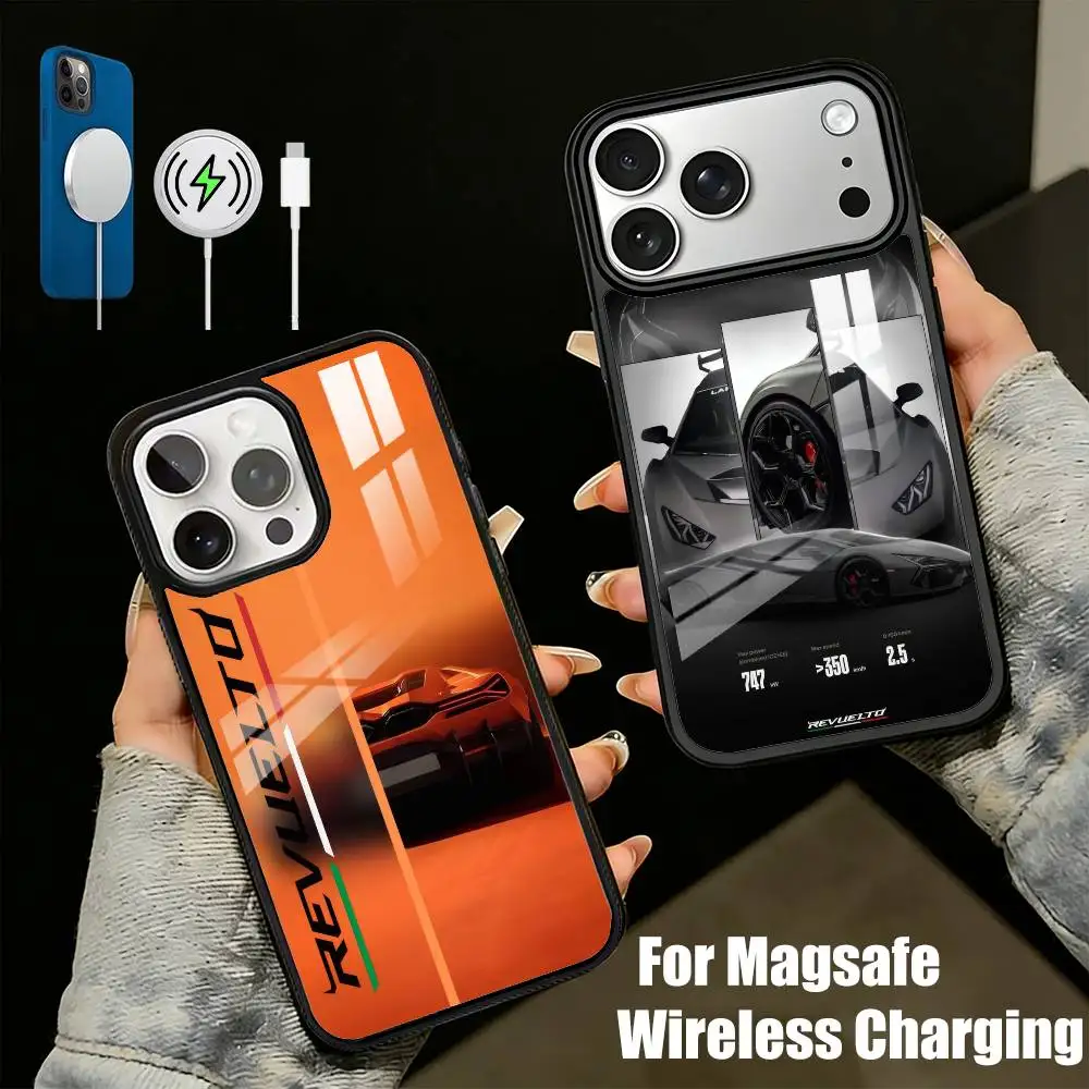 

L-LamboS R-Revuelt-ooS The Bull Phone Case For iPhone17,16,15,14,13 Plus,Pro Max Magnetic For Magsafe Wireless Charging