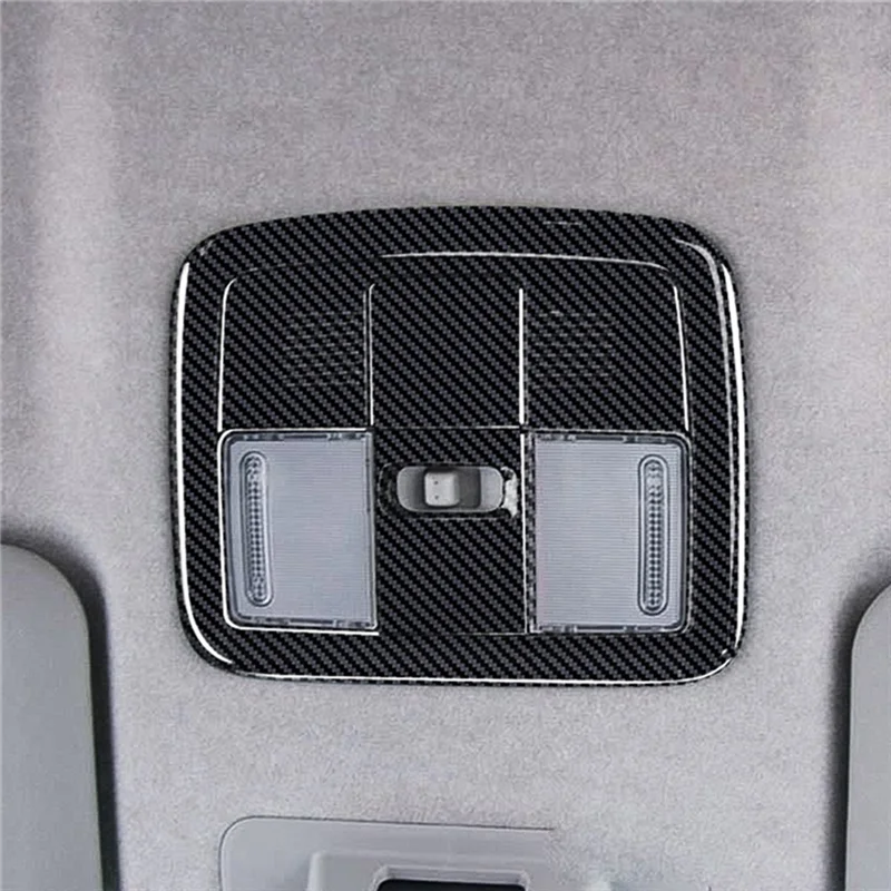 

L37A-Car Indoor Reading Light Trim Cover For Toyota Raize A200A A210A 2020-2021 ABS Carbon Fiber Roof Lamp Panel Frame