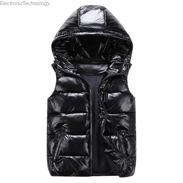 Men Winter Bright Color Vest men Waistcoat Jacket vest BodyWarmer Lightweight Windbreaker Down Coat Winter Cloth