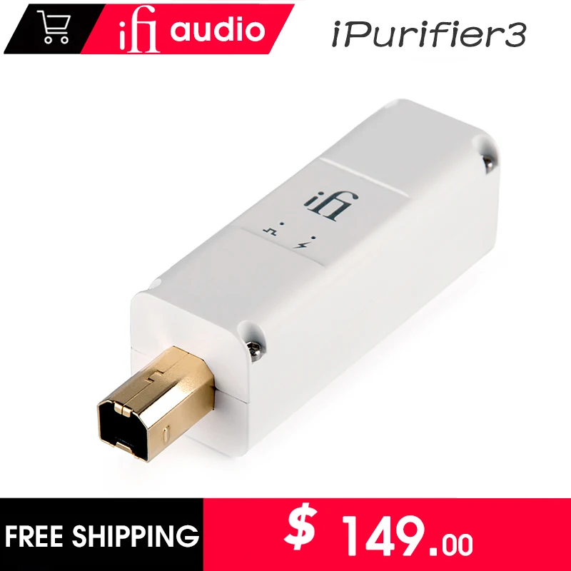 IFi ipurifi3 filtro di purificazione Audio USB PC Hifi riduzione del rumore alimentatore DSD/PCM/DXD formato trasferimento EMI Shield