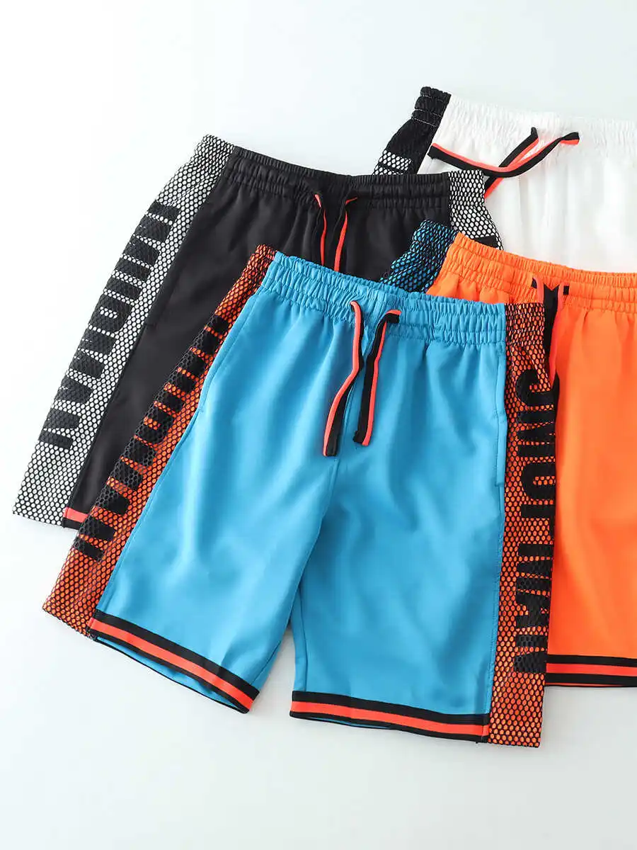 

Tech Fabric Baskeall orts Qui Dry Spor Men's Summer Running Five-Quarter Length Straight Leg Casual Pants