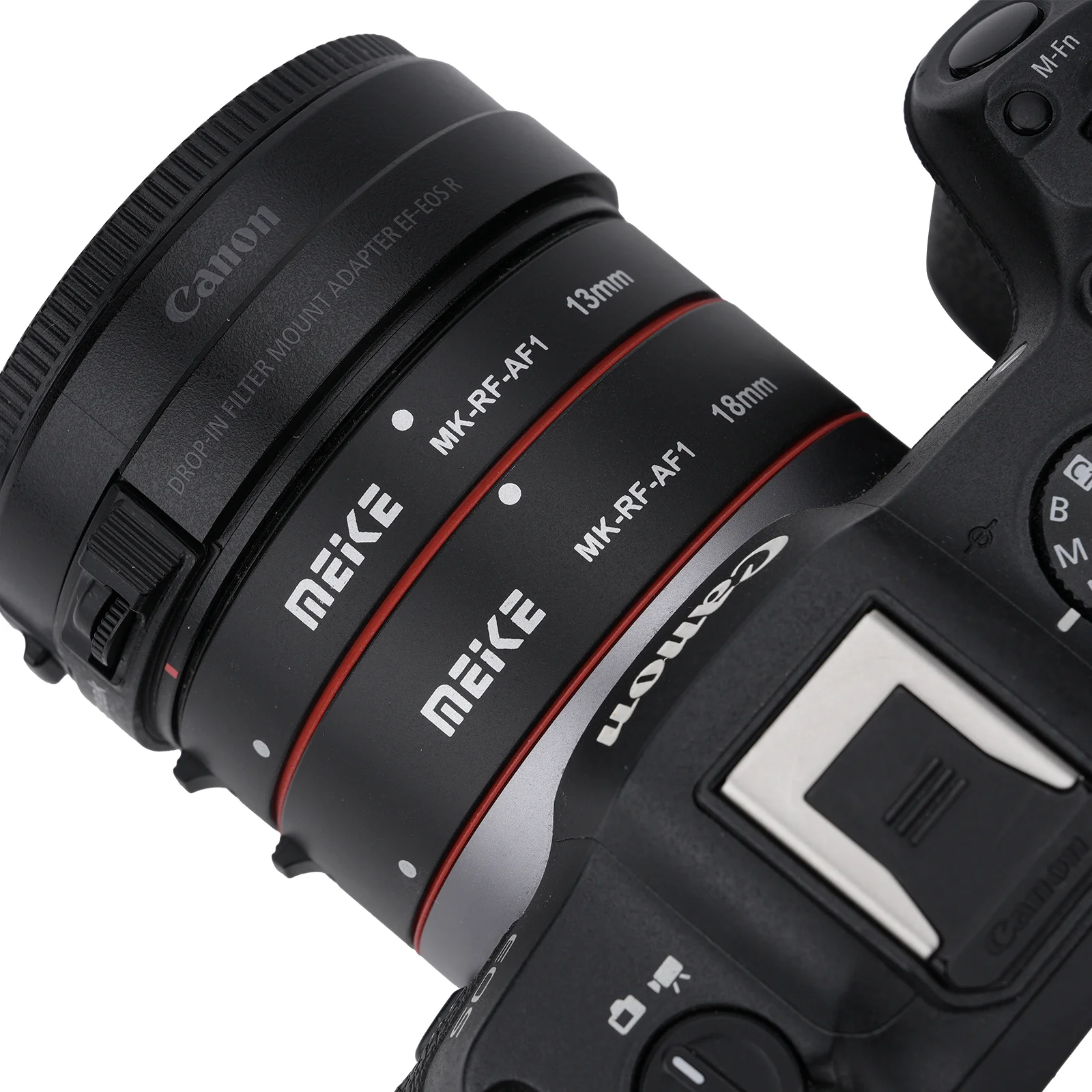 Meike MK-RF-AF1 Metall AF Makro-Verlängerungsring Autofokus-Adapterring 13mm 18mm für Canon EOS-R EOS-RF EOS-RP Serienkameras – Detail 4