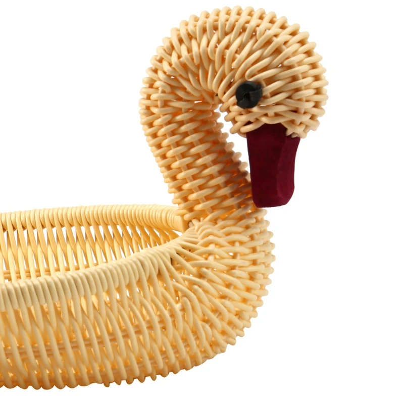 친환경 직조 바구니, 모조 라탄 직조 바구니, 동물 모양 보관 바구니, 전시 바구니, 2X