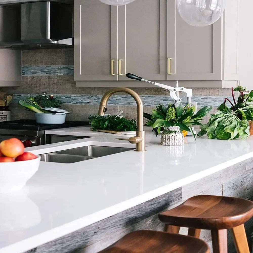 غلاف فينيل لامع قزحي الألوان ذاتي اللصق وقابل للإزالة لخزائن كونترتوب - 35.4 × 196 غطاء جدار مزخرف