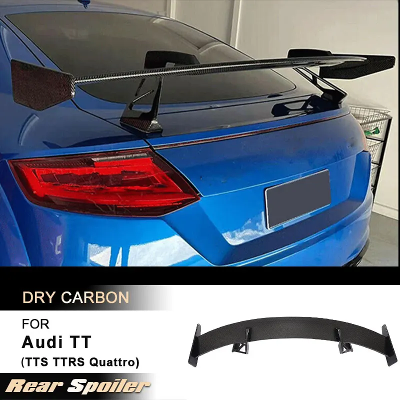 

Car Rear Trunk Spoiler Wings for Audi TT TTS TTRS Quattro Coupe 2-Door 2015-2020 Rear Spoiler Boot Wing Lip Prepreg Dry Carbon