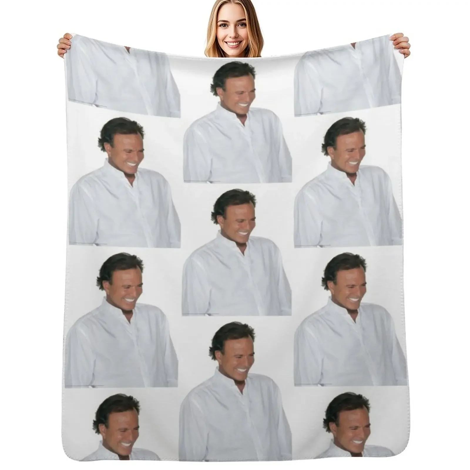 

JULIO IGLESIAS T-SHIRT Throw Blanket Cute Decorative Sofas Summer Blanket