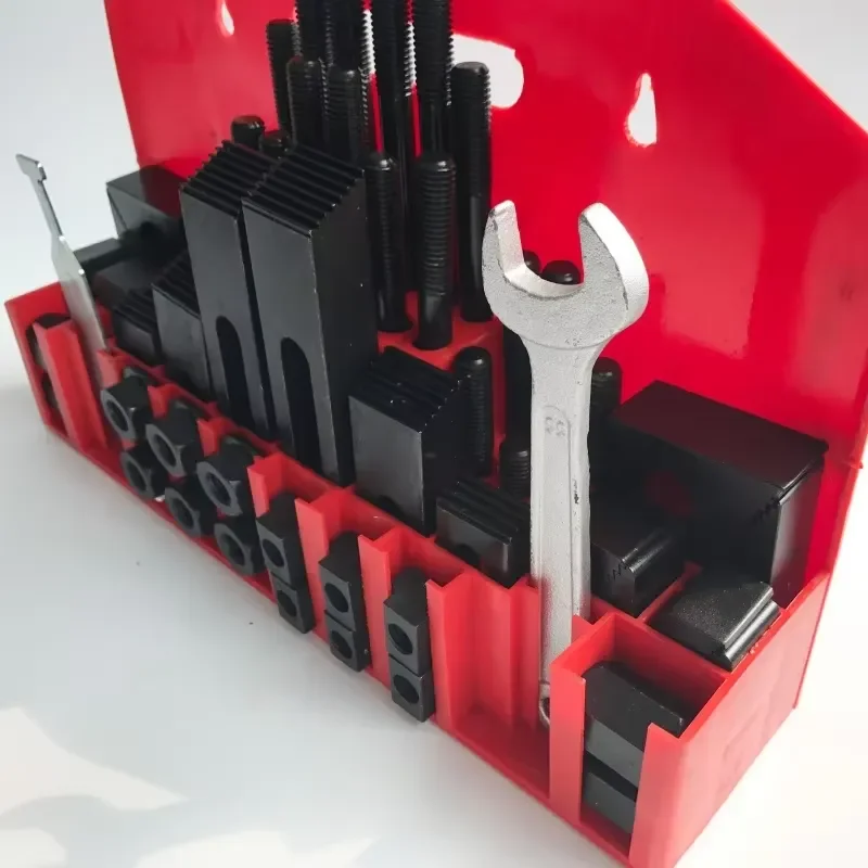 58PCS T-Slot Combination Clamp Set M12 M16 High Hardness Steel for CNC Milling Lathe Tool