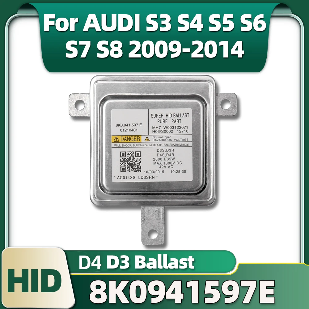 Блок управления ксеноновым балластом W003T20171 Car D3S D3R D4S 8K0.941.597 8K0941597E для AUDI S3 S4 S5 S6 S7 S8 2009-2014