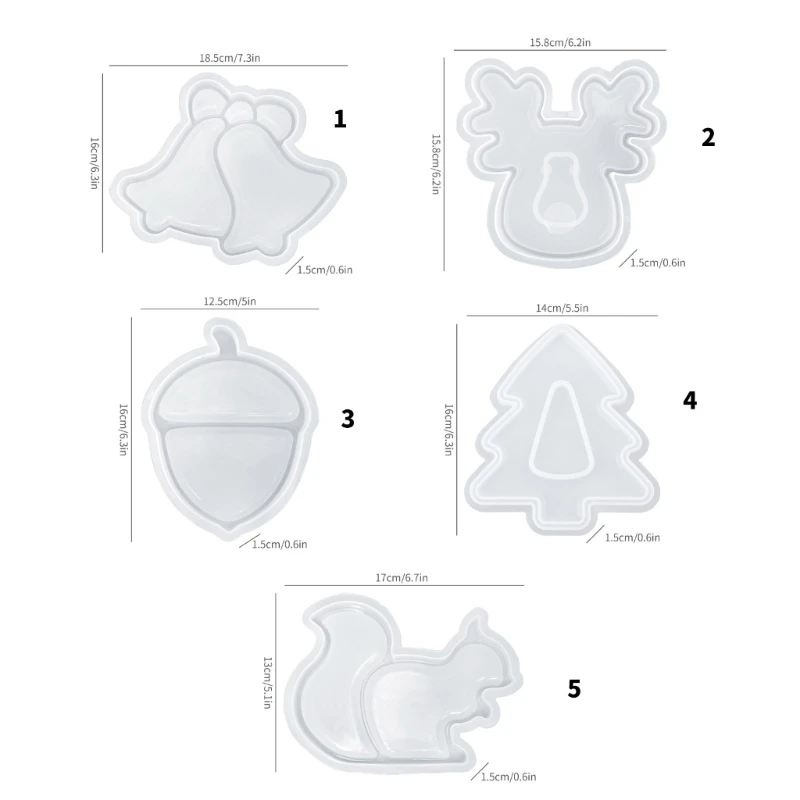 2025 Neue große, stabile Silikonform für Resin Castes Tray Dish Epoxy Craft Formen