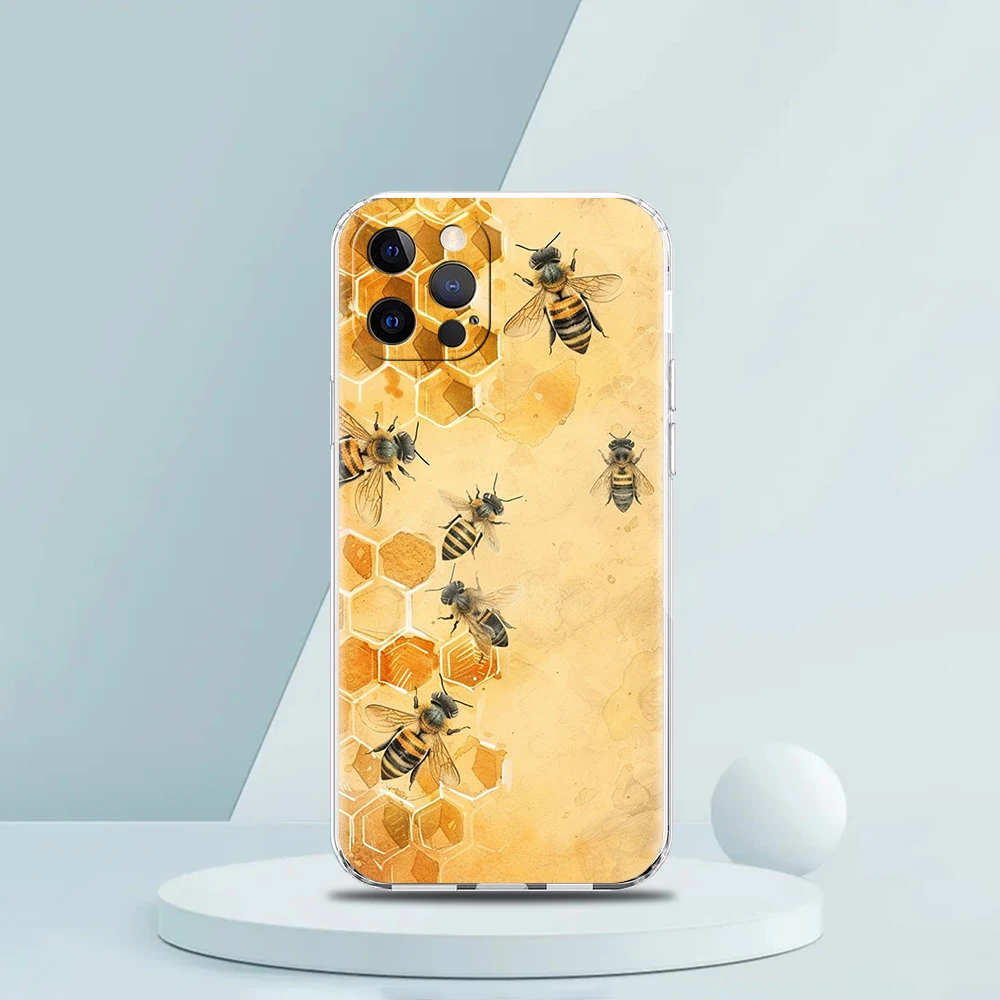 Bugs bees scientific decomposition Soft TPU Transparent Phone Case for iPhone 16 15 14 13 12 11 Pro Max XR 8 7 Plus XS Max Shell