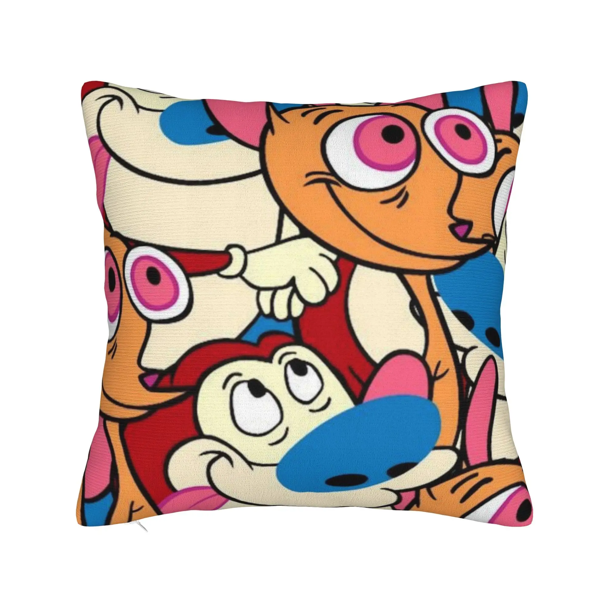 Soft and Sweet Bed  Duo Rucksack Ren & Stimpy  Decorations Pillowcases Stuff  Pillow Covers Square Multi Size