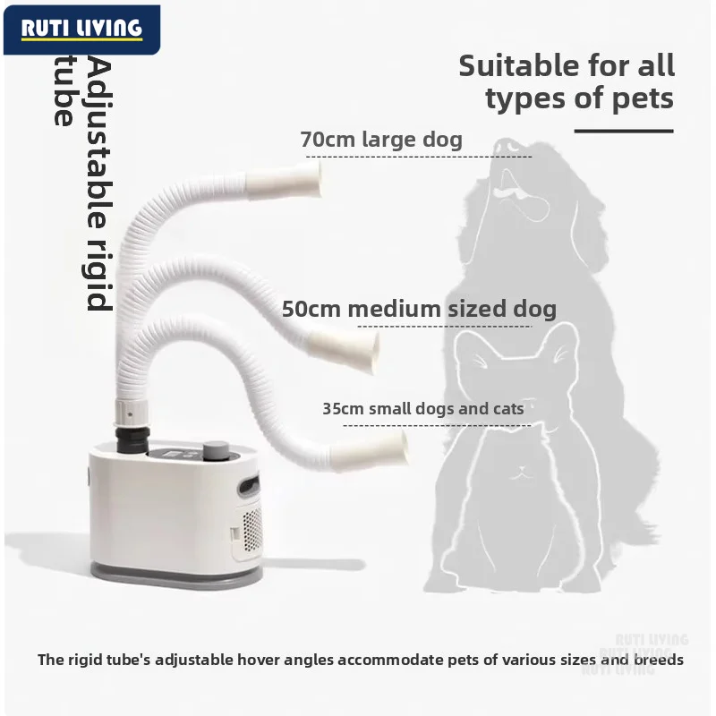 Household High Power Smart Pet Hair Dryer Adjustable Wind Speed Dog Cat Grooming Water Blower Pet Accessory
