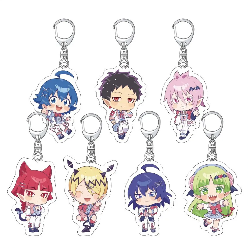 Welcome to Demon School! Iruma-kun Anime Kingring Acrylic Keychain Jewelry Fan Key Chain Related Products Creativity Friend Gift