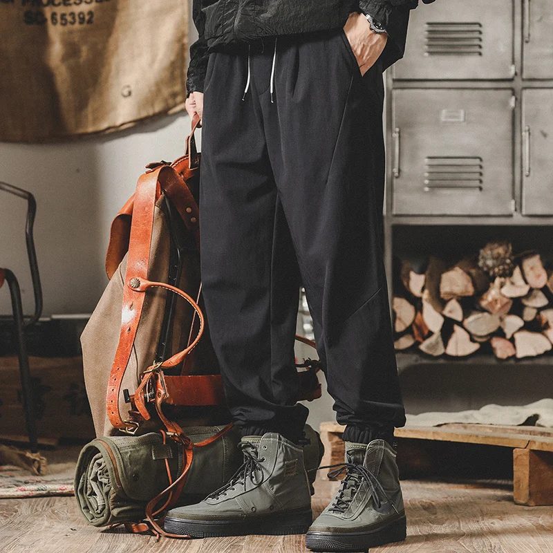 

Jieren американские повседневные рабочие брюки мужские летние новые прямые свободные уличные брюки с манжетами Qui Dry молодежный модный бренд