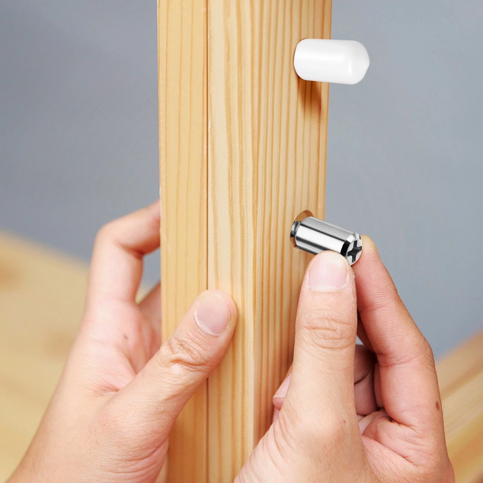 

50 Pcs Screw Support Nails niture Pegs Alloy Rack Shelf Locking Cabinet Shelves Closet Pins