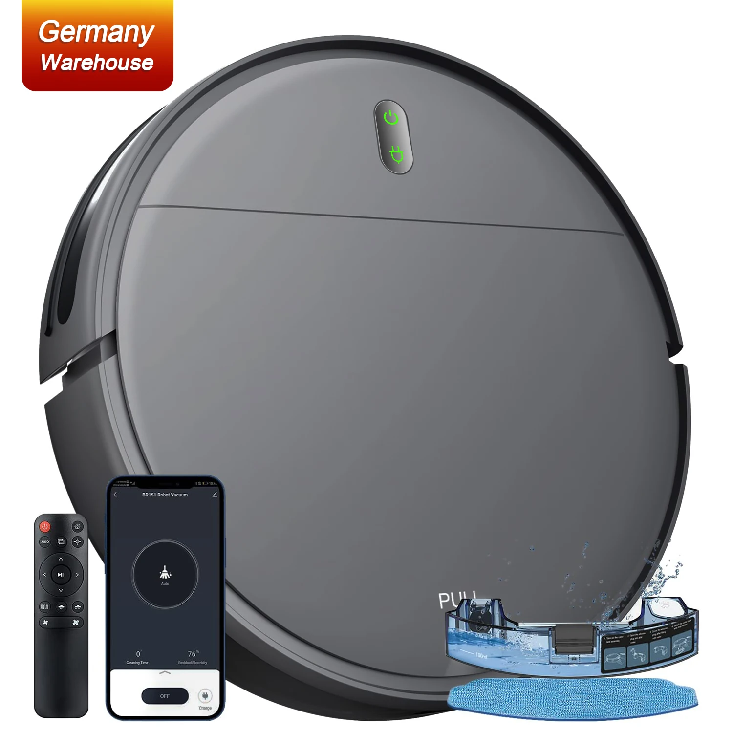 Germany Warehouse In Stock Fast Shipping Online Hot Sale Robot Vacuum Cleaner Smart Vacuum Cleaner Sweeping Robot With Mop