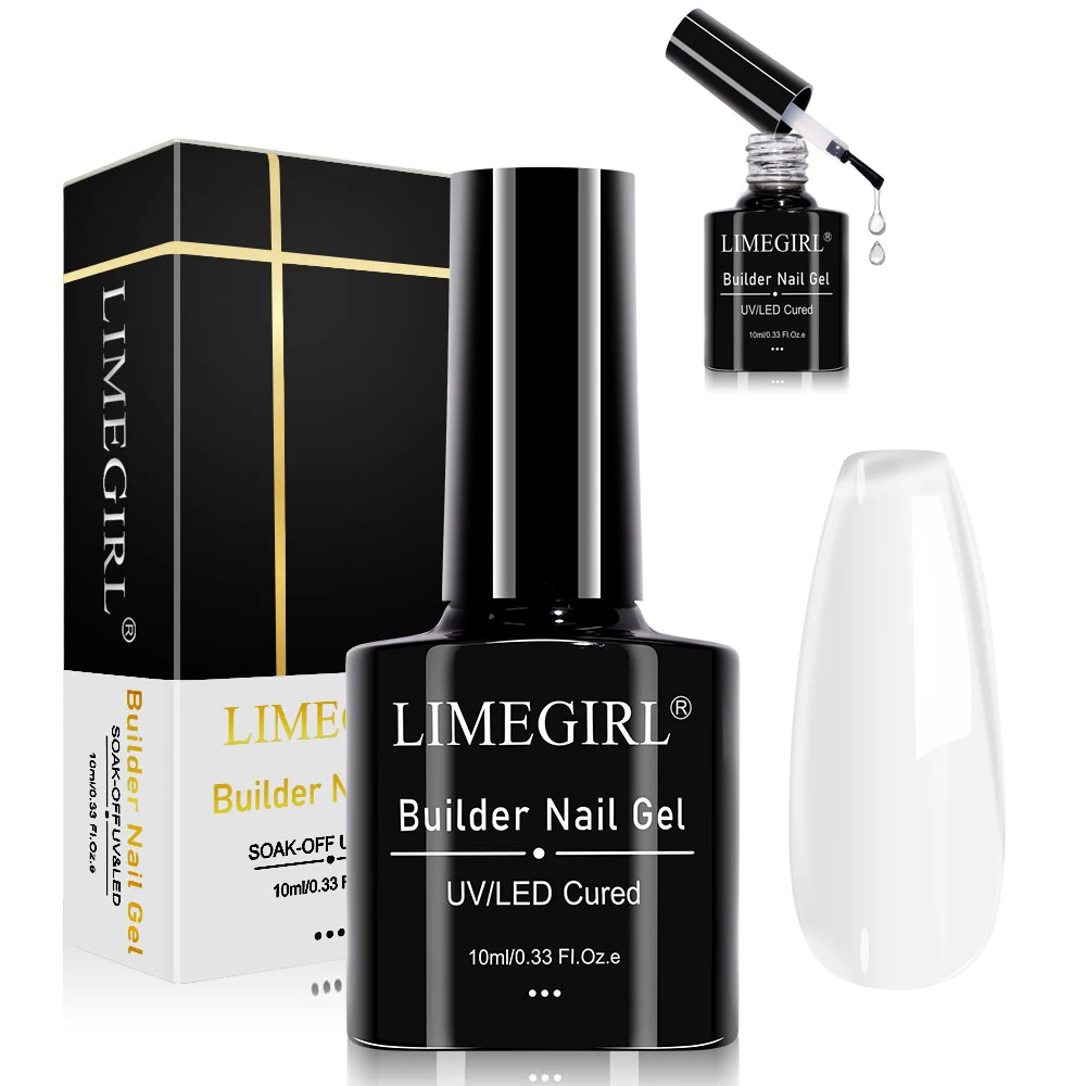

LIMEGIRL 7-In-1 Builder Nail Gel for Nail Apex Extension UV/LED Lamp Cured Nails Enhanced Gel for Beginners & DIY Salon Manicure