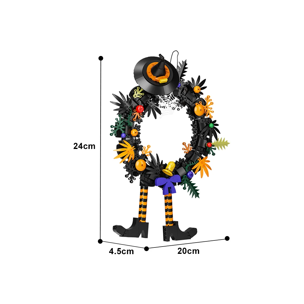ديكورات إكليل الهالوين ، مكعبات بناء ، ديكورات متدلية ، نموذج طوب ، لعبة للأطفال ، هدايا أعياد الميلاد ، 240