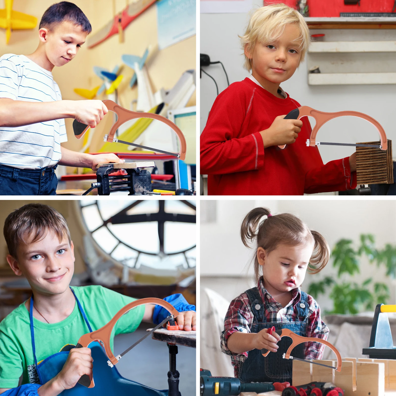 1 set Houtbewerking Diy Timmerwerk Gereedschap Duurzaam Antisliphandvat Met Vervangbare Messen Voor Boom Snoeien Kinderen Ijzerzaag Mini Ijzerzaag