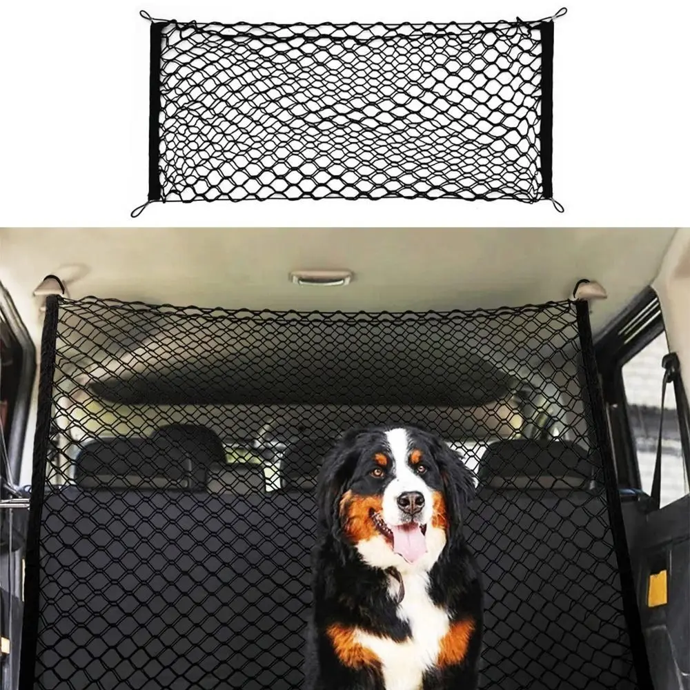 

Hanging type Universal Cargo Net Double Layer Stretchable Trunk Storage Net Elastic Adjustable Luggage Mesh Net Car Interior