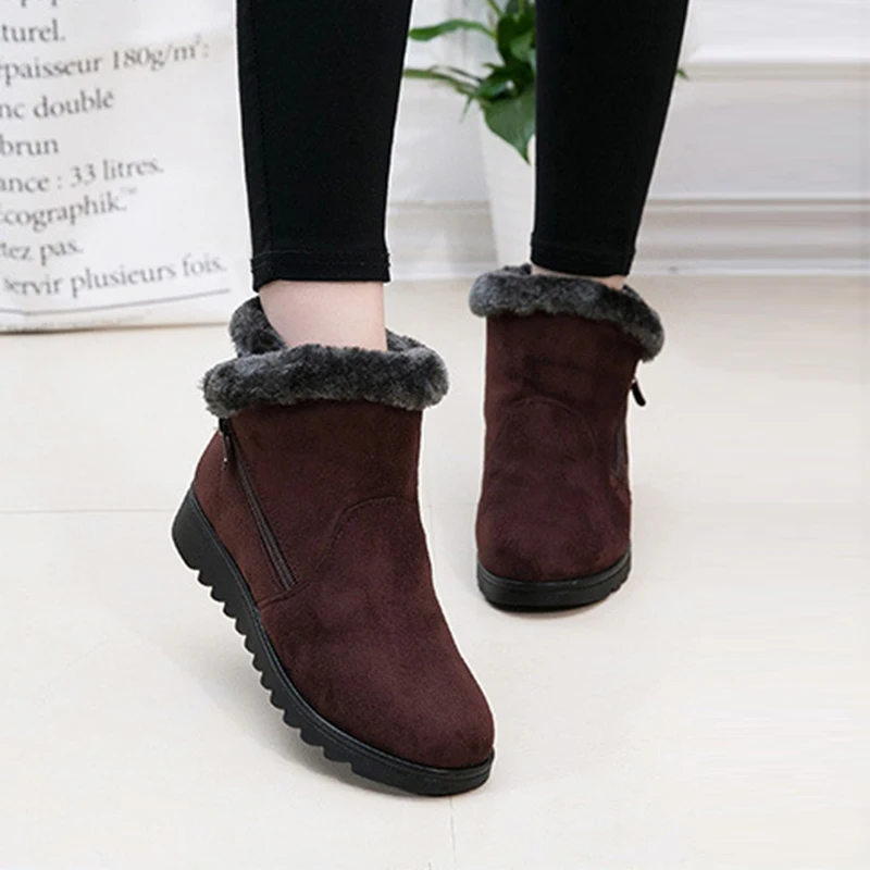 

Snowboarding Skiing Shoes Women Winter Shoes women's Ankle Boots Sport Flat Warm Woman Snow Boots Thick Plush Skiing Shoes