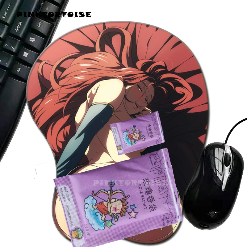 PINKTORTOISE Anime Kagura Finer 3D butt Gaming Mouse pads with Silicone Gel Wrist Rest Eco-friendly Mousepad Mat for LOLCSGO