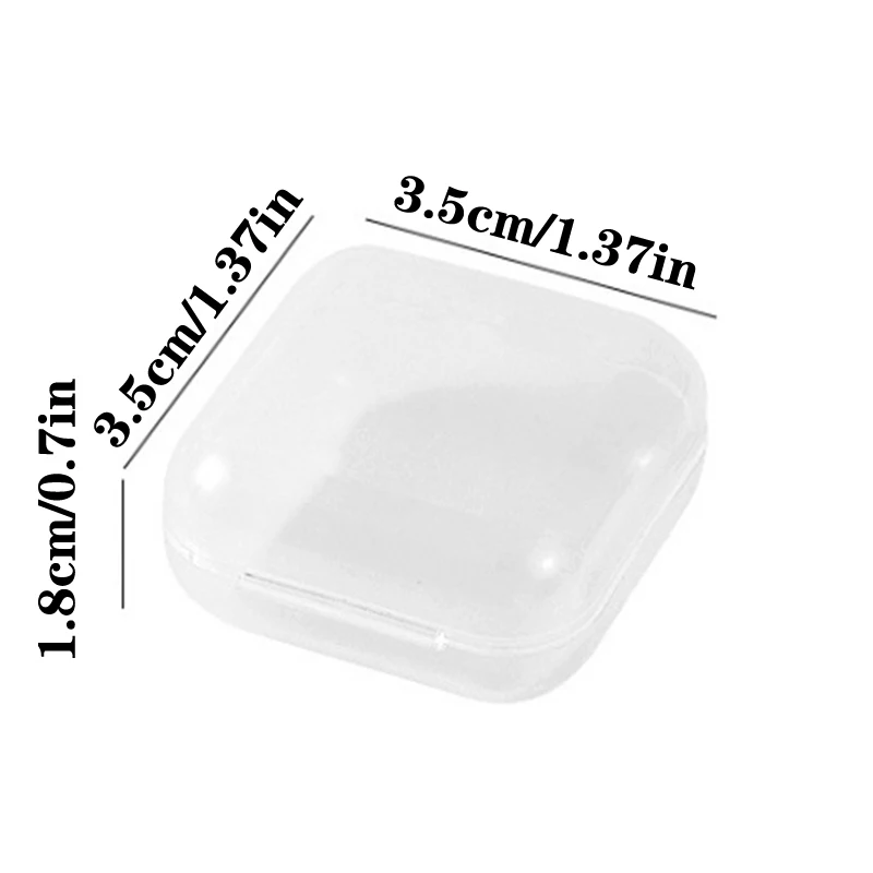 10Pcs Portable False Eyelashes Box Travel Empty Lashes Holder Case Container Storage Organizer Makeup Lash Supplies Accessories