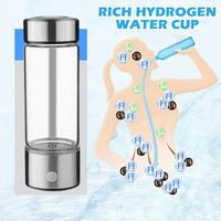 Electric Hydrogen-Rich Water Generator Cup 420ml Titanium Drinking Accessory Ionizer Bottle Quality Filter Portable Antioxi W1H2