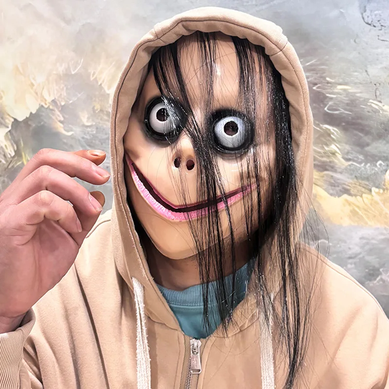 قطعة واحدة، قناع رعب، قناع لاتكس للهالوين المخيف، زي لعب الأدوار للأطفال والكبار #3