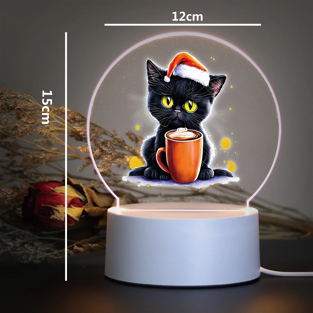 cat Usb Atmosphere Table Lamp Rgb Night Lights Led Mange Avatar Room Decor Gift Rgb Night Lights Led