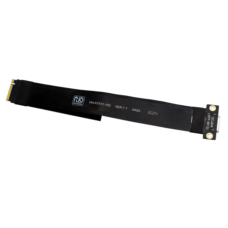 Удлинительный кабель M.2 NVME к Oculink 4i для видеокарты SSD M2 M Key к SFF-8612, адаптер PCIe 4.0 Gen4, кабель для настольного ноутбука