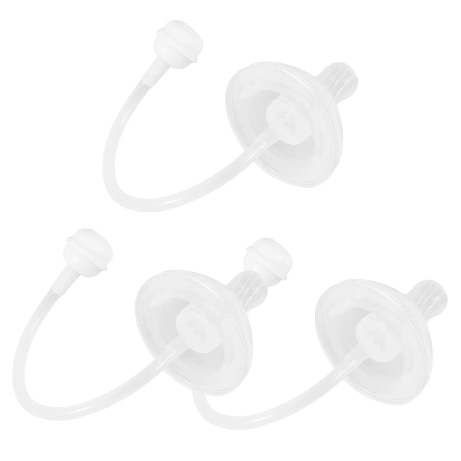 

3pcs Silicone Nipple Straw Weighted Ball 5cm Wide-mouth Cross Hole Gravity Pacifier Baby Bottle Accessories Soft Durability