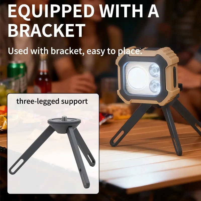 Foldable Stand for Emergency Use Camp Hike Work Light 5 Modes Versatile Portable Rechargeable COB Headlamp with Type-C USB