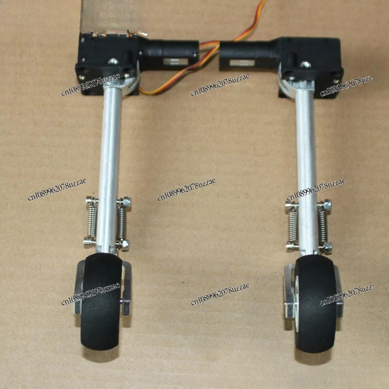 Remote Control Aircraft Accessories 130-160mm Double Spring Single Wheel Kneeling Shock Absorption