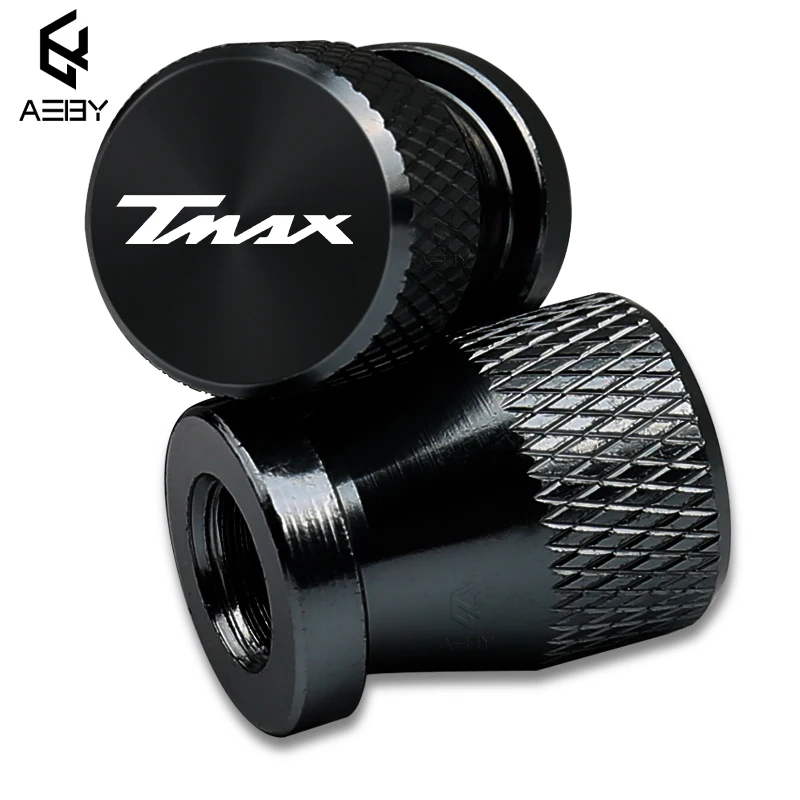 2 قطعة دراجة نارية سبائك الألومنيوم الإطارات عجلة تزيين أجزاء صمام الجذعية قبعات غطاء لياماها T-Max 500 TMAX 500 560 530 اكسسوارات #2