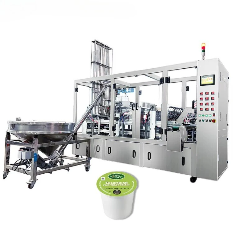 Automatic Keurig k Cup Kcup Coffee Capsule Filling and Sealing Machine with Nitrogen Flushing for k Cups