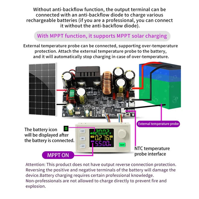 Upgrade XY12522 CNC DC Adjustable Voltage-Stabilized Power Supply Constant Voltage And Current Module 125V/2000W