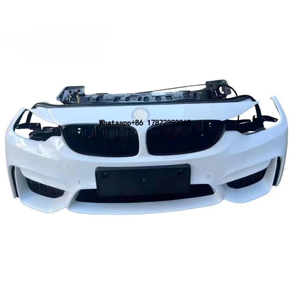 High-quality Plastic Front Bumper Suitable for 3/4 Series M3/M4 F80/F82 Disassembled Parts with Grille and Radiator