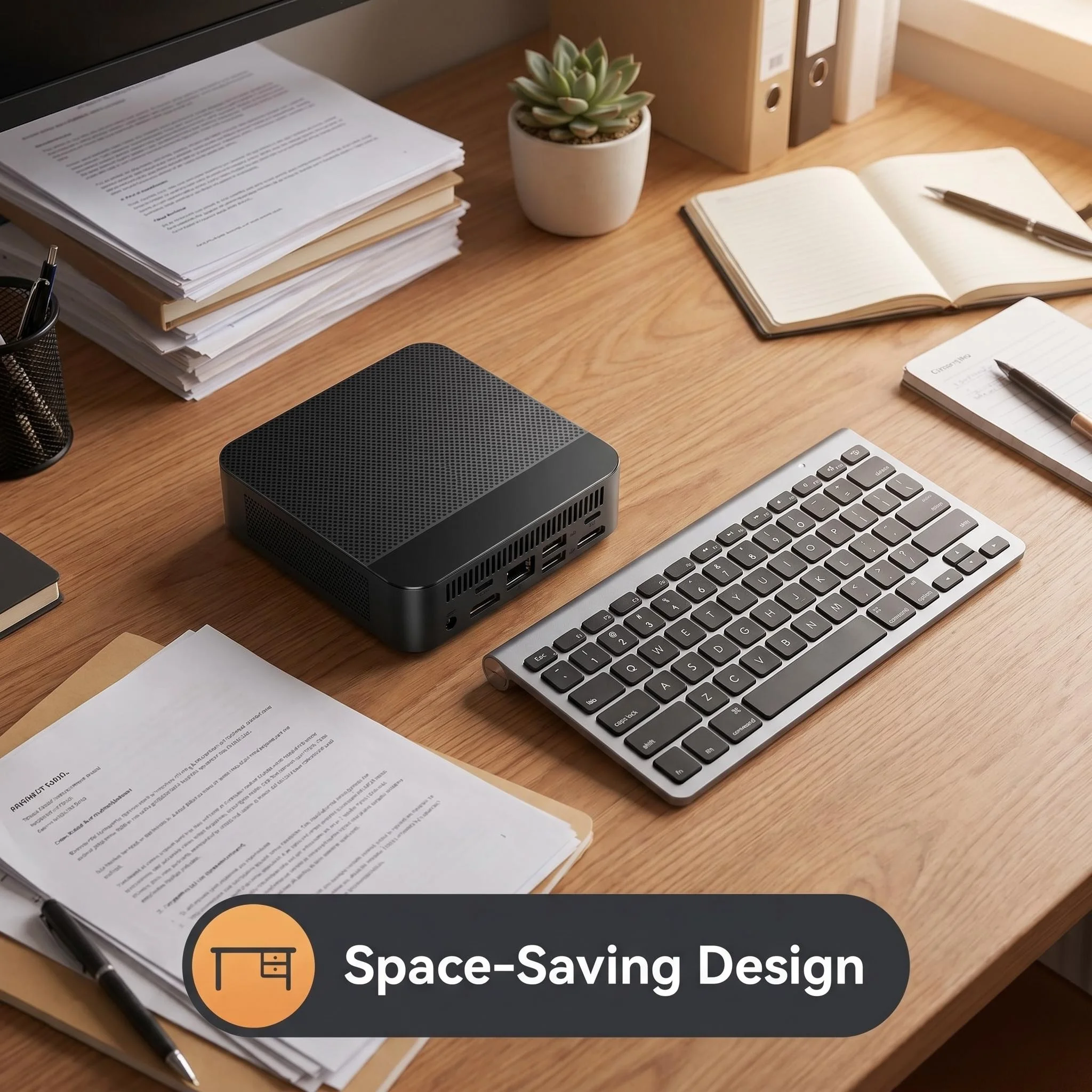 초고속 인텔 N150 미니 PC 16GB DDR4 512GB NVMe SSD 트리플 4K WiFi6 저소음 쿨링 컴팩트 데스크탑 사무실 가정 미디어 편집 썸네일 2