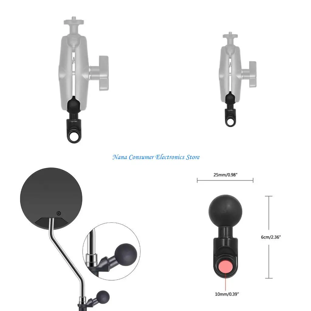 

G7NE Motorcycle Держатель GPS Mounts Mounts Fixed Ball Base с 10 -миллиметровым отверстием для шарика
