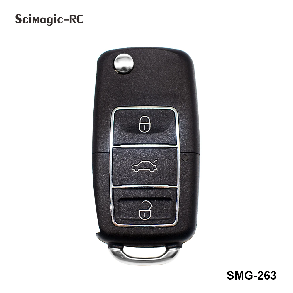 Car Remote Control Appearance 433mhz Self-copy for Garage Gate Door 433.92mhz Fixed Learning Code Clone Key Duplicator Keychain