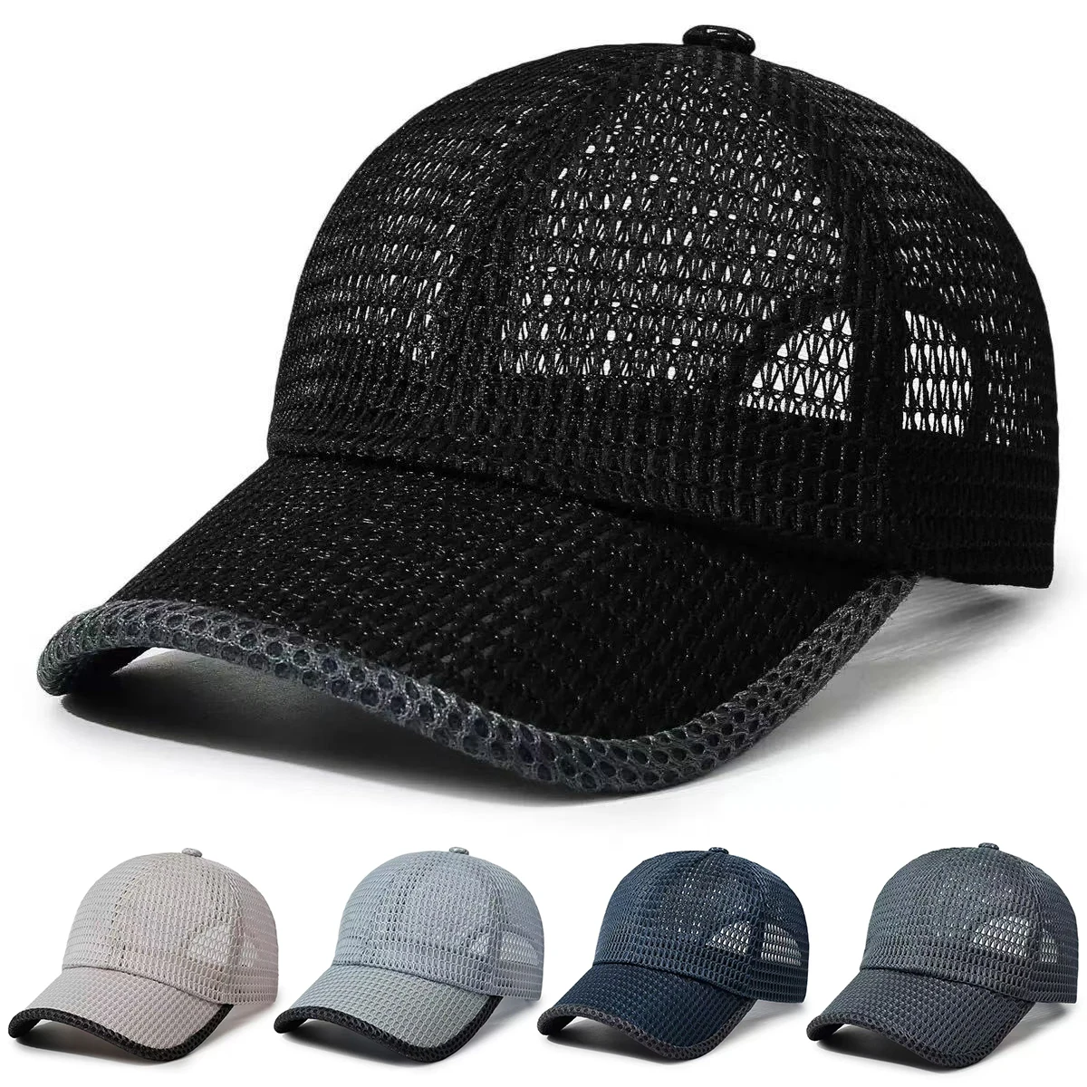 Unisex Mesh Atmungsaktive Baseballkappen Frühling und Sommer Outdoor Verstellbare Freizeithüte Sonnenschutzhut