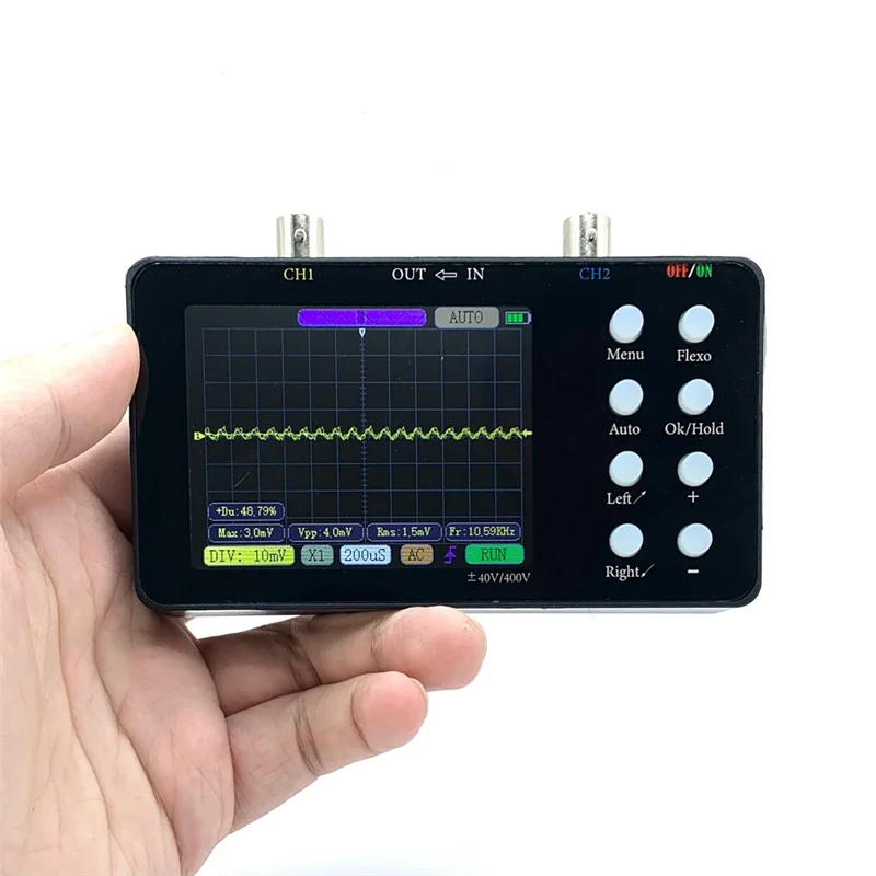 ABRW-Digital Oscilloscope Dual-Channel 50M Sampling Rate 10M Analogue Bandwidth 6A Current Waveform Measurement