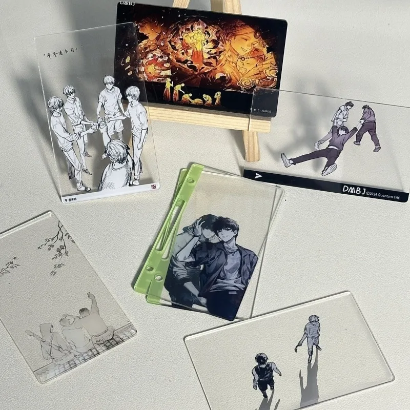 Tarjeta Acrílica Transparente Daomu Biji Zhang Qiling Anime, Photocard para Colección de Fotos, Regalo para Fans