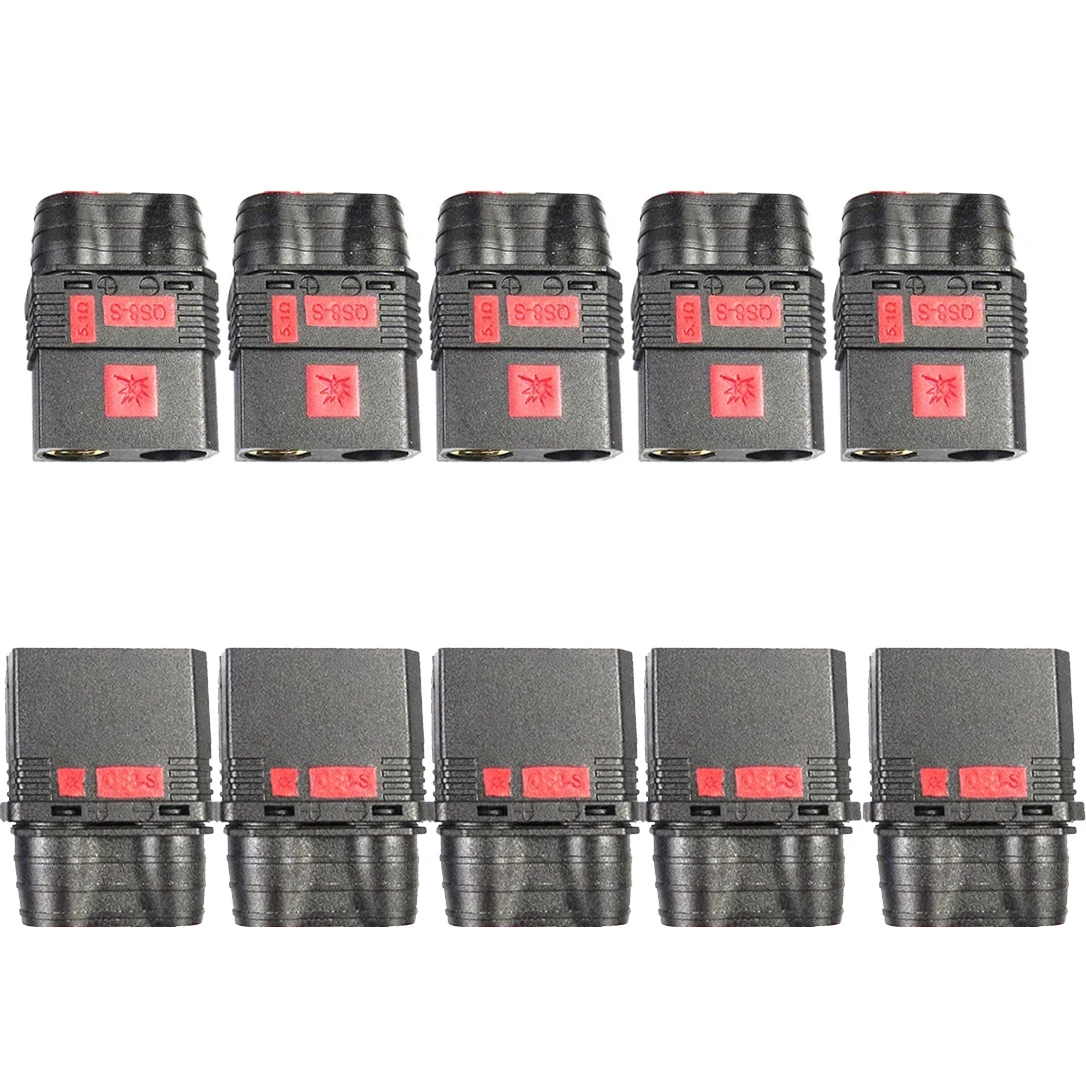 1/2/5 Pairs QS8 Connector Male Female High Current Anti Spark Connectors Battery Plug for Remote Drone Plant Protection Machine