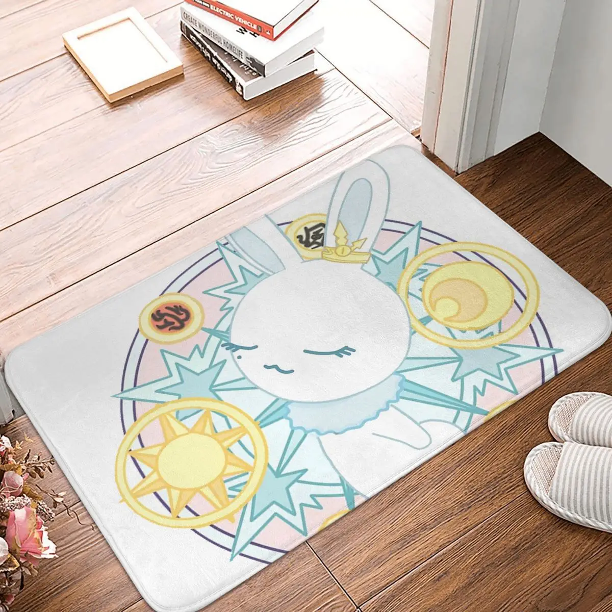 Cardcaptor Sakura Momo Chan Magic Clear Circle Bathroom Non-Slip Carpet Cardcaptor Sakura Bedroom Mat Welcome Doormat Floor Rug